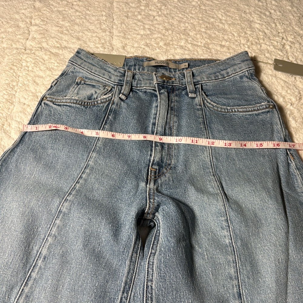 NWT Hudson Size 26 Women's James High Rise Wide Leg Jeans: Caribbean Breeze - Picture 16 of 16
